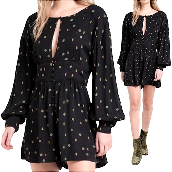 NWT Free People Woodstock love grows Romper - Picture 3 of 10